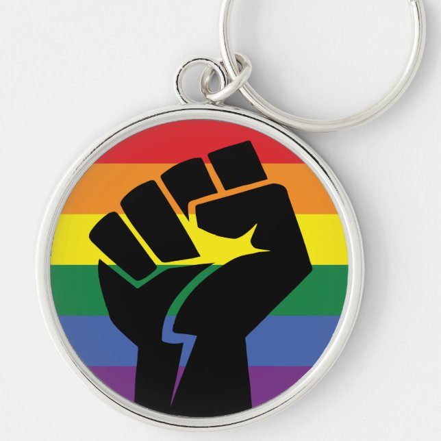 Porte-clés Fierté Gay Fierté Levez-Vous (Devant)