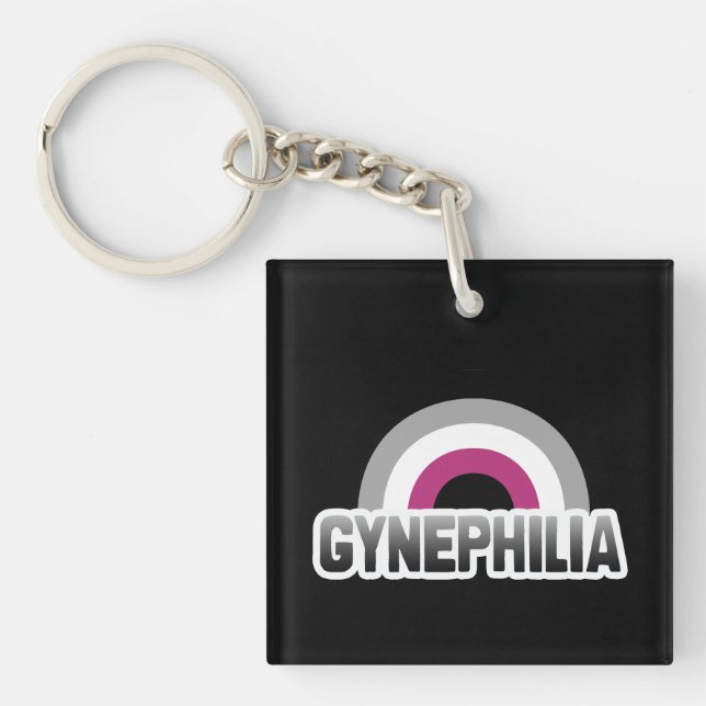 Porte-clés Fierté gynéphile (Devant)