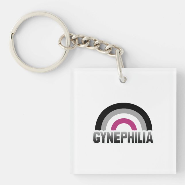 Porte-clés Fierté gynéphile (Devant)