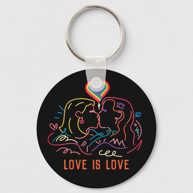 Porte-clés Fierté lesbienne LGBT  (Recto)