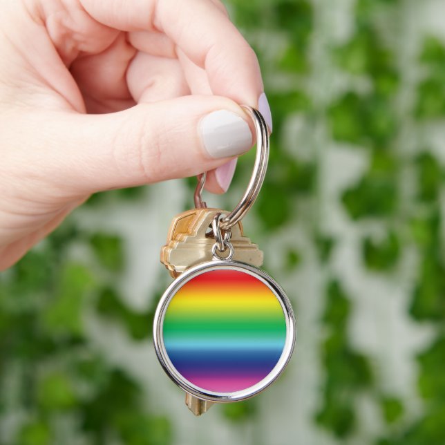 Porte-clés Fierté lgbtq lgbt couleurs arc-en-ciel (main)