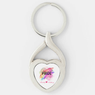 Porte-clés Fierté LGBTQ personnalisée Arc-en-ciel Couleur coe