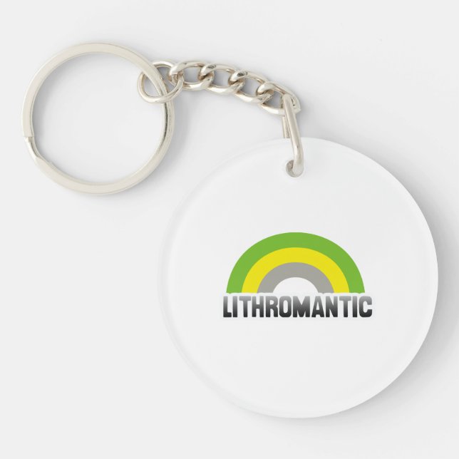 Porte-clés Fierté lithromantique (Devant)