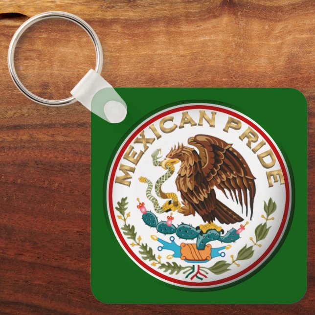 Porte-clés Fierté mexicaine (Aigle du drapeau mexicain) (Recto)
