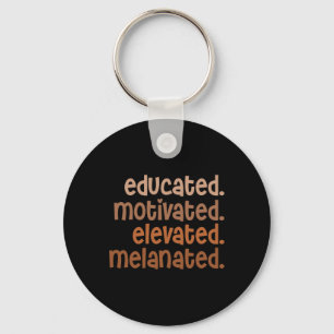Porte-clés Fierté noire éduquée motivée élevée mélanisée