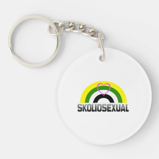 Porte-clés Fierté skoliosexuelle (Devant)