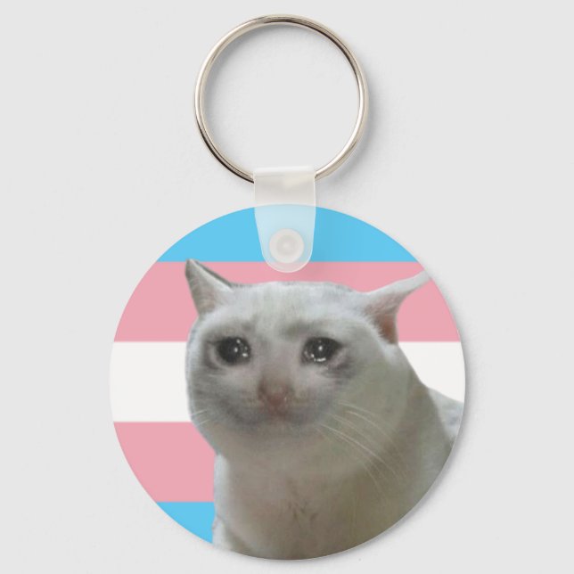 Porte-clés Fierté trans Crybaby (Recto)
