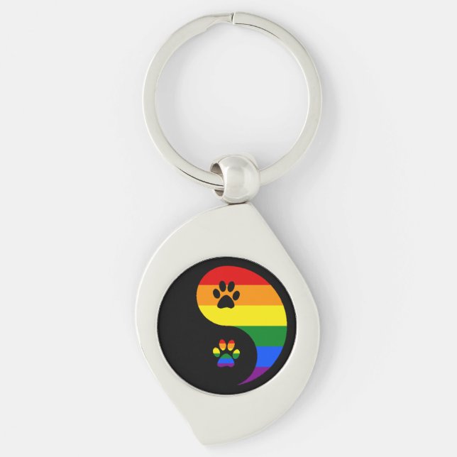 Porte-clés Fierté yin-yang (Devant)