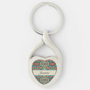 Porte-clés Fiesta Blooms, personnalisable