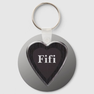 Porte-clés Fifi Heart Keychain par 369MyName
