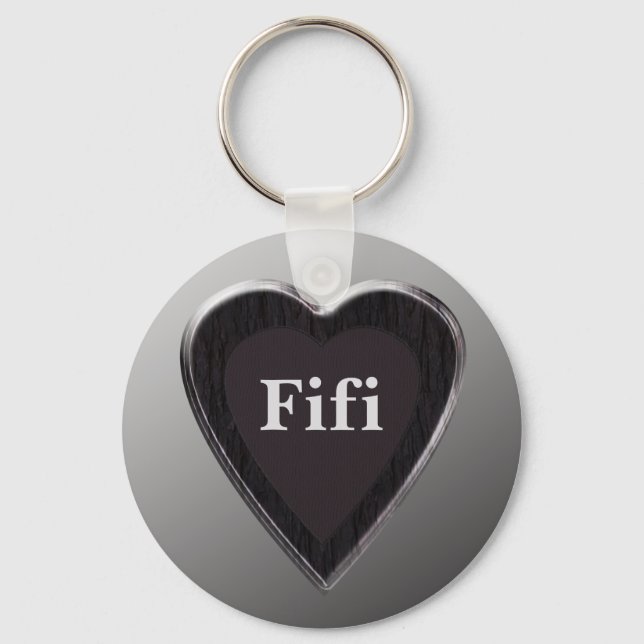 Porte-clés Fifi Heart Keychain par 369MyName (Recto)