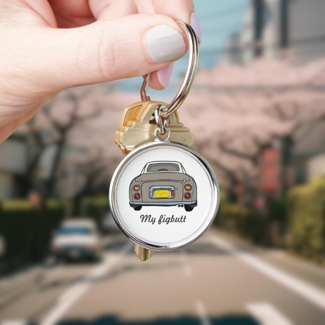 Porte-clés Figarations Funny Topaz Mist Figaro Car Name (Cute topaz mist figaro car keychain with space for your name)