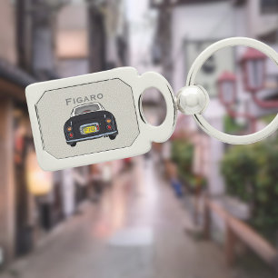 Porte-clés Figarations Jolies Black Figaro Voiture Monogramme