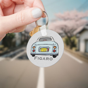 Porte-clés Figarines Jote Pale Aqua Figaro Voiture Monogramme