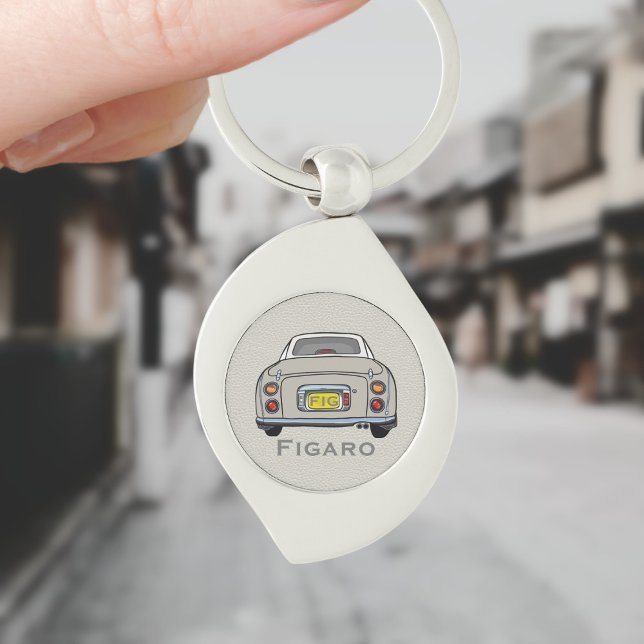 Porte-clés Figarines Topaz Mist Figaro Voiture Porte - clé en (For your figaro car keys. Just add your name and initials)