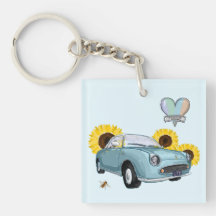 Porte-clés Figaro Aqua Pale