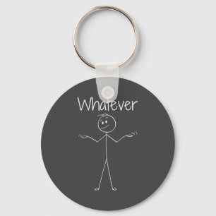 Porte-clés Figure Bâton Drôle Quelle Attitude