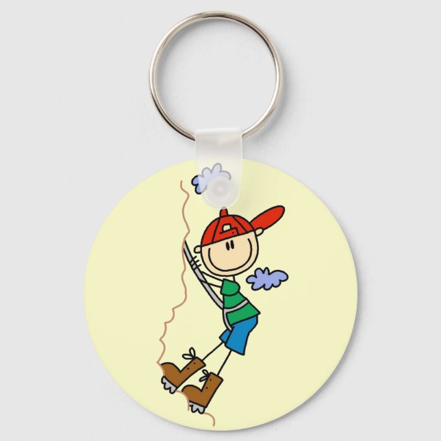 Porte-clés Figure Bâton Escalade Rocailleuse (Recto)