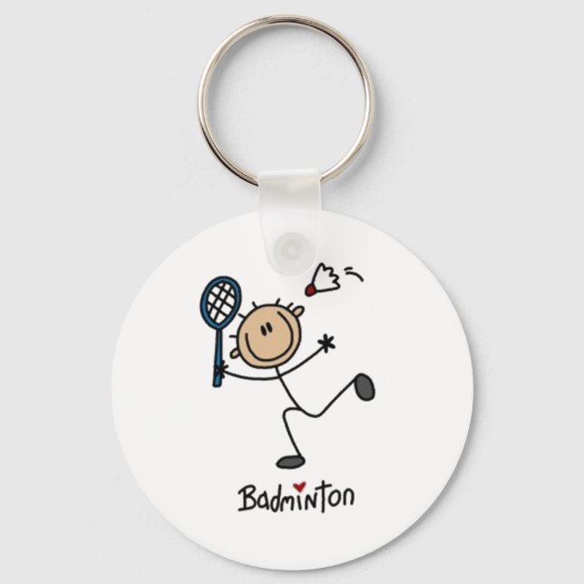 Porte-clés Figure de bâton de badminton (Recto)