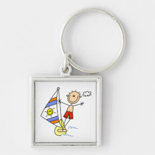 Porte-clés Figure de bâton de parasailing