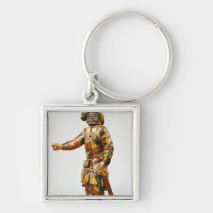 Porte-clés Figure de harlequin du théâtre de Seraphin