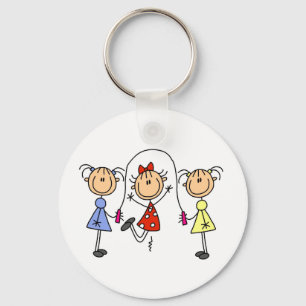 Porte-clés Figure de l'étiquette GIrls Corde de saut