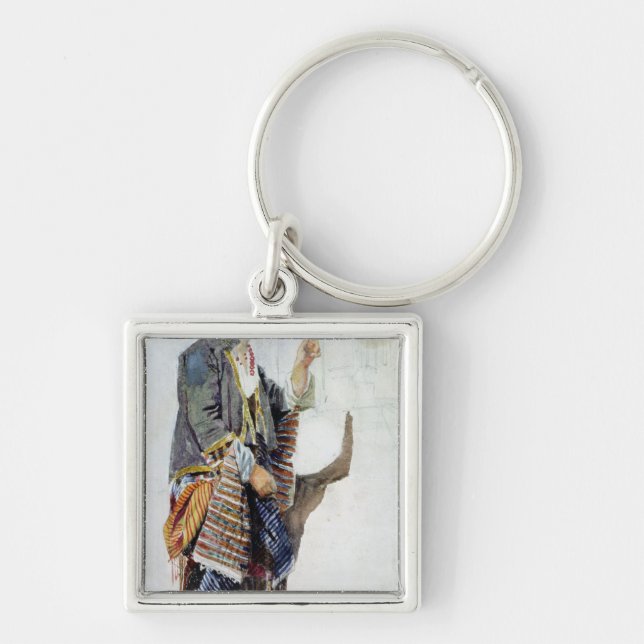 Porte-clés Figure d'une fille dans le costume turc, 19ème (Devant)