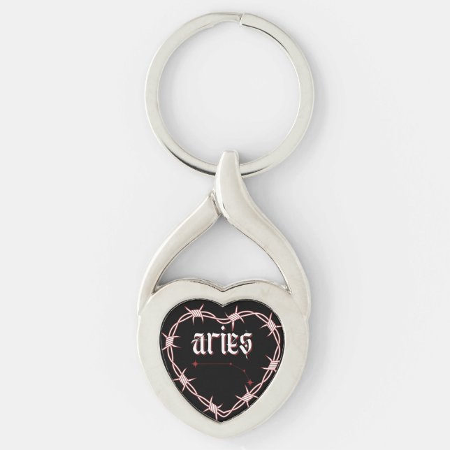 Porte-clés Fil Blind'Aries Constellation Gothique esthétique (Devant)