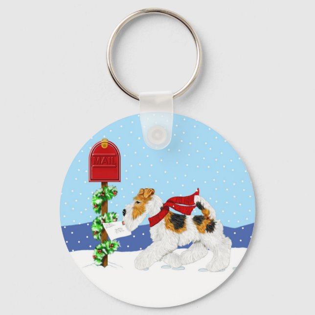 Porte-clés Fil Fox Christmas Mail (Recto)