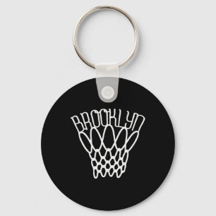 Porte-clés Filet de basket-ball de la ville de Brooklyn New Y