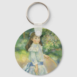 Porte-clés Fille à la houppe par Pierre Renoir, Vintage Fine 