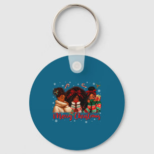 Porte-clés Fille Afro-Américaine Mélanine de Noël Sant