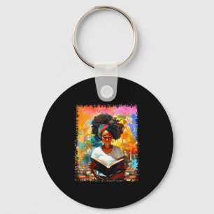 Porte-clés Fille afro éduquée amoureuse de la lecture Histoir