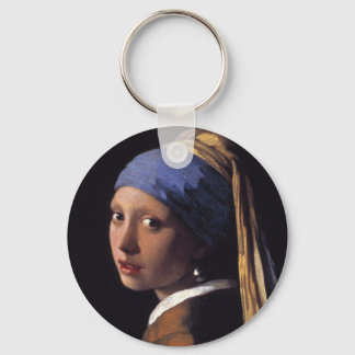 Porte-clés Fille avec une oreille perle