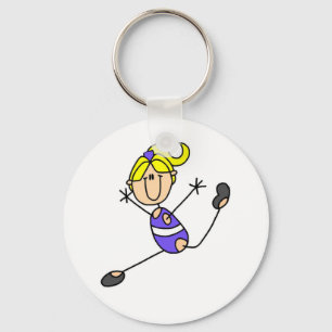 Porte-clés Fille Blonde Gymnaste