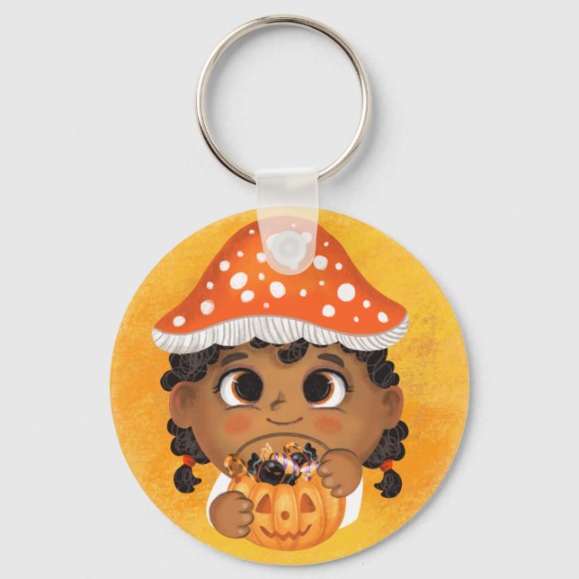 Porte-clés Fille dans un champignon agarique de vol Costume d (Recto)