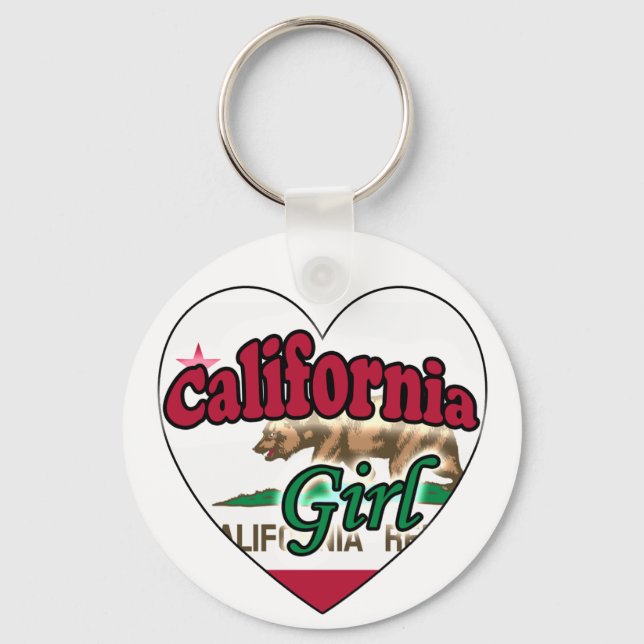Porte-clés Fille de Californie (Recto)