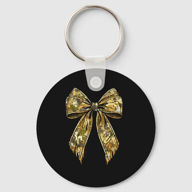 Porte-clés Fille de chasse à l'arc camouflage Camo  (Recto)