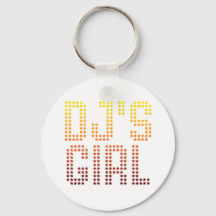 Porte-clés Fille de DJs - musique de DJing d'épouse d'amie d