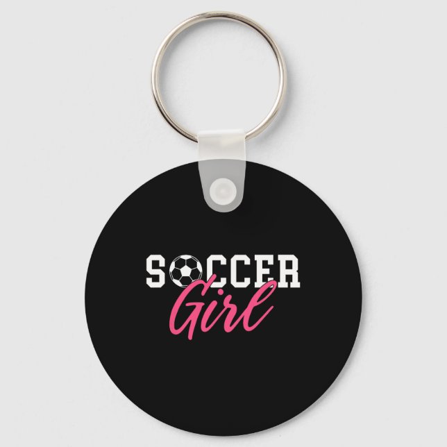 Porte-clés Fille de football  (Recto)