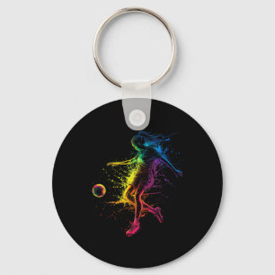 Porte-clés Fille de football 