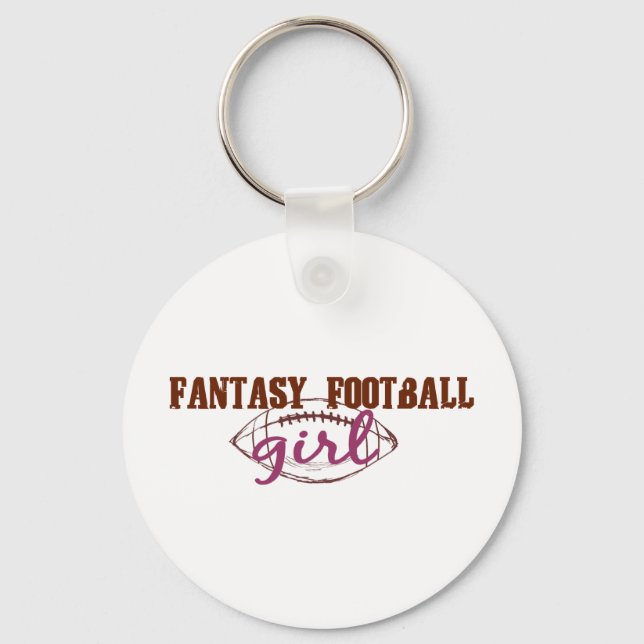 Porte-clés Fille de football Imaginaire (Recto)