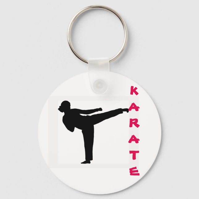 Porte-clés fille de karaté (Recto)