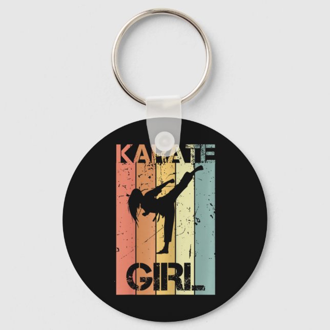 Porte-clés Fille de karaté  (Recto)