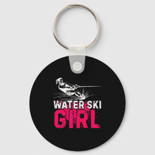 Porte-clés Fille de ski nautique Ski nautique Sports nautique
