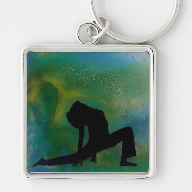 Porte-clés Fille de yoga d'AshwaSancha - porte - clé de la (Devant)
