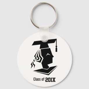 Porte-clés Fille diplômée année de promotion souvenir personn