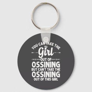 Porte-clés Fille d'Ossining Ny New York racines patrie États-