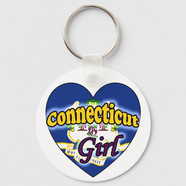 Porte-clés Fille du Connecticut (Recto)