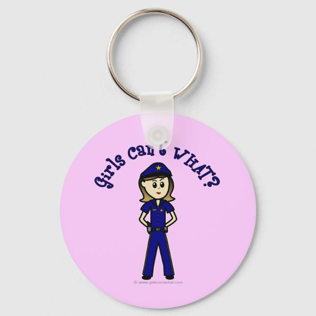 Porte-clés Fille du policier de la lumière (Recto)